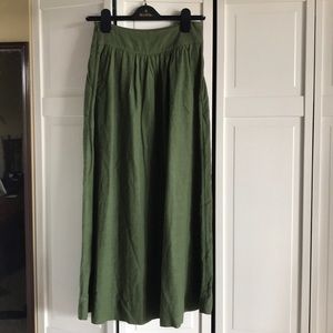 GAP green midi skirt